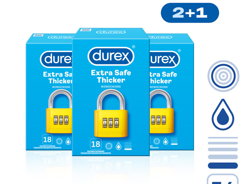 DUREX Extra Safe pack 54 ks (2+1)