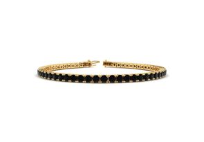 3 1/2 Carat Black Diamond Men’s Tennis Bracelet in 14K Yellow Gold (12 g), 9 Inches by SuperJeweler