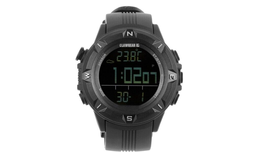 Digitálne multifunkčné hodinky CLAWGEAR® Mission Sensor Mk.II – čierne (Farba: Čierna)