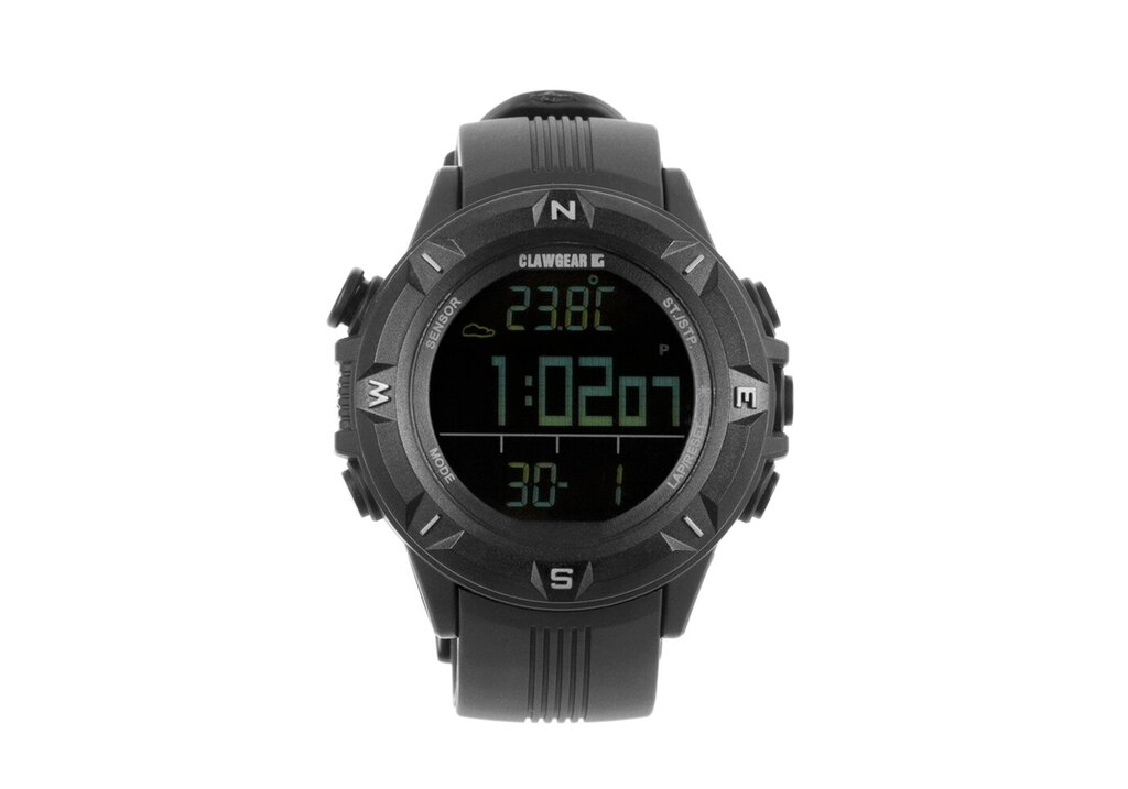 Digitálne multifunkčné hodinky CLAWGEAR® Mission Sensor Mk.II – čierne (Farba: Čierna)