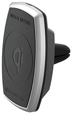 Bezdrôtová indukčná nabíjačka Scosche MPQ2V-XTSP, Qi štandard, čierna, strieborná