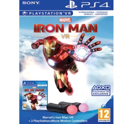 Marvel’s Iron Man VR Bundle + 2 PlayStation Move Motion Controllers PS4
