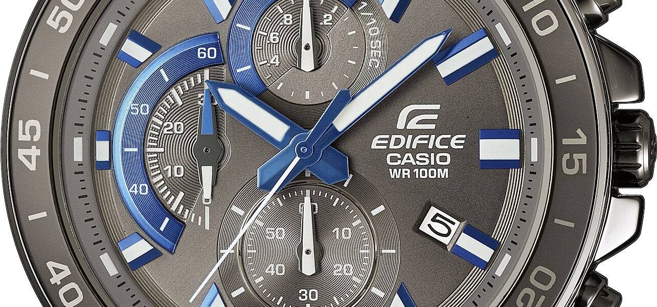 Náramkové hodinky Casio EFV-550GY-8AVUEF, (d x š x v) 53 x 47 x 12.1 mm, čierna