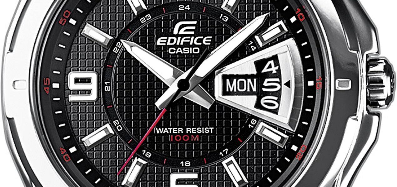 Náramkové hodinky Casio EF-129D-1AVEF, (d x š x v) 49 x 44.8 x 10.4 mm, strieborná