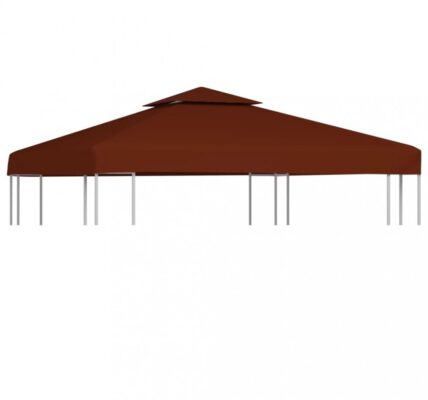 Náhradná strecha na altánok 310 g / m² 3 x 3 m Dekorhome Tehlová