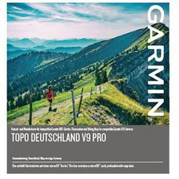 Turistická outdoorová mapa kolo, geocaching, lyže, turistika Garmin TOPO Germany v9 PRO Německo