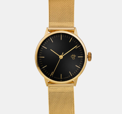 Dámske hodinky s nerezovým remienkom v zlatej farbe CHPO Nando Mini Gold