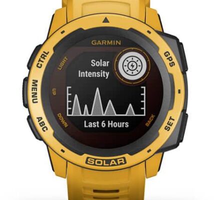 Smart hodinky Garmin Instinct® Solar, žltá