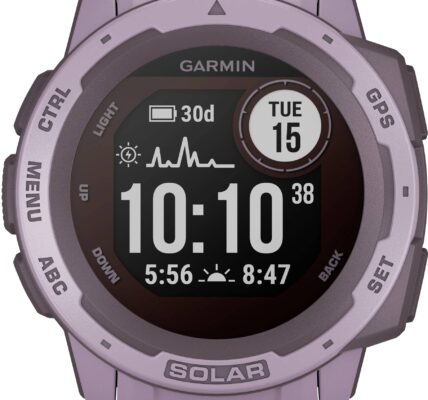 Smart hodinky Garmin Instinct® Solar, purpurová