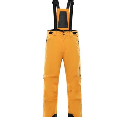 ALPINE PRO NUDD 6 Pánske lyžiarske nohavice MPAS475231 radiant yellow L