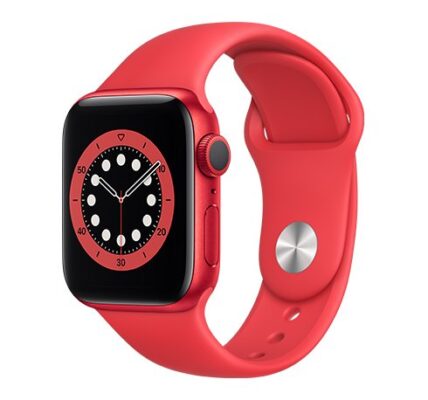 Apple Watch Series 6 GPS, 40mm PRODUCT(RED) Aluminium Case with PRODUCT(RED) Sport Band – Regular
