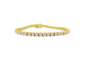 5 1/2 Carat Diamond Men’s Tennis Bracelet in 14K Yellow Gold (7.3 g), 7.5 Inches,  by SuperJeweler