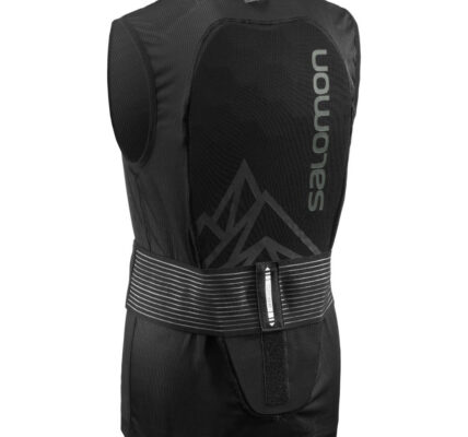 Salomon FLEXCELL Light Vest – čierna Veľkosť chrániče: XL