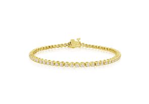 2.11 Carat Diamond Tennis Bracelet in 14K Yellow Gold, 7.5 Inches,  by SuperJeweler