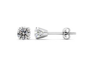 Nearly 1 Carat Colorless Diamond Stud Earrings in 14K White Gold (1.5 Grams) (E-F, ) by SuperJeweler