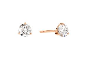 1.5 Carat Diamond Martini Stud Earrings in 14K Rose Gold (, I1-I2) by SuperJeweler