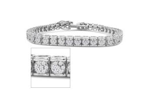 2 Carat Diamond Tennis Bracelet in Sterling Silver, 7 Inches (, I1) by SuperJeweler