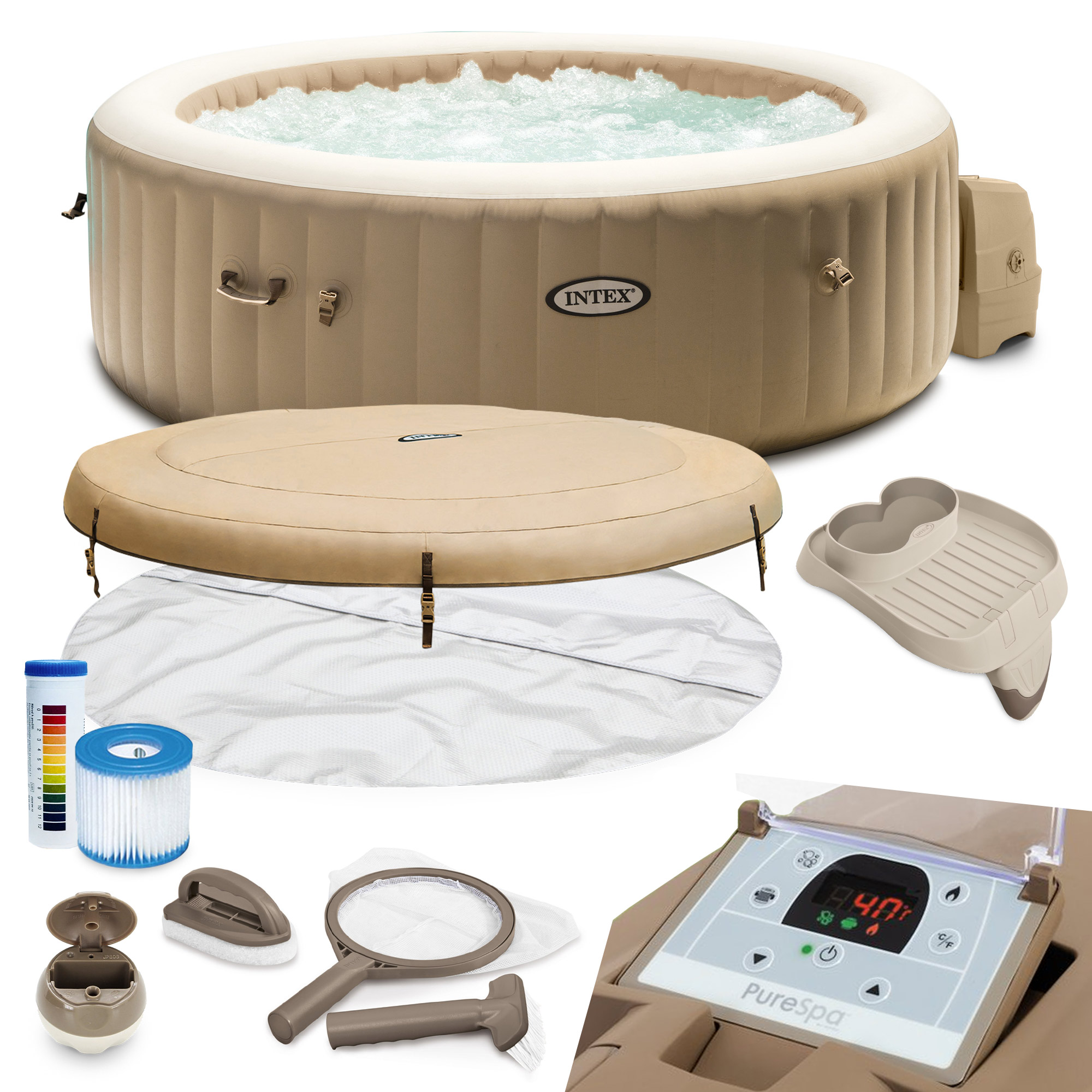 Intex 28428 Pure Spa Bubble Therapy pre 6 osôb