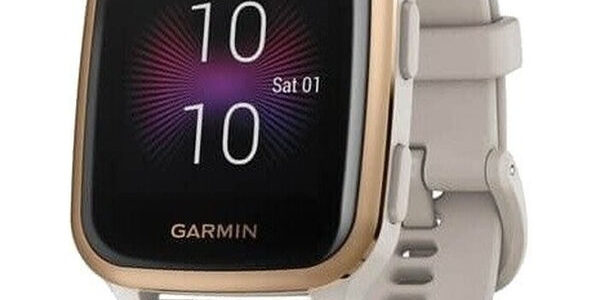 Smart hodinky Garmin Venu SQ Music, ružovo/zlaté