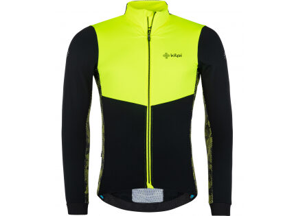 KILPI MOVETO-M Pánska softshellová bunda na bicykel QM0114KI Žltá L