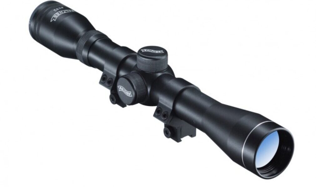 Puškohľad na vzduchovku 4x 32/22 mm Walther® (Farba: Čierna)