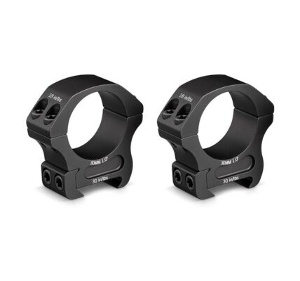 Montážne krúžky na puškohľad Pro Ring 30 mm High 1.26″ Vortex® – Čierna (Farba: Čierna)
