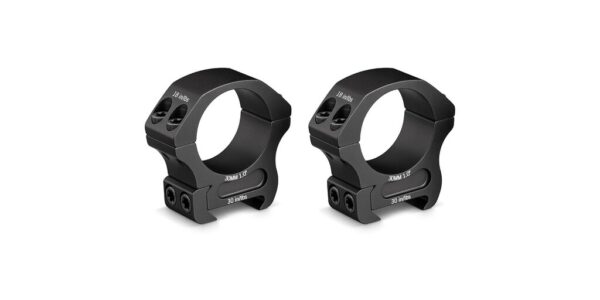 Montážne krúžky na puškohľad Pro Ring 30 mm Low 0.90″ Vortex® – Čierna (Farba: Čierna)