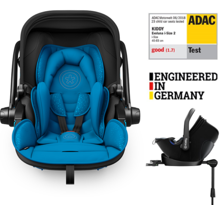 KIDDY Autosedačka Evoluna i-size 2 + Isofix základňa 40-83cm Sky Blue BZP