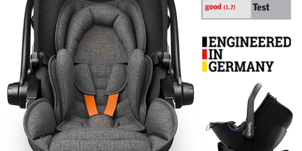 KIDDY Autosedačka Evoluna i-size 2 + Isofix základňa 40-83cm Stone Grey Mel.-Solar Orange BZP