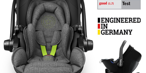 KIDDY Autosedačka Evoluna i-size 2 + Isofix základňa 40-83cm Stone Grey Mel.-Flash Green BZP