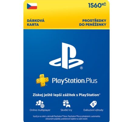 PlayStation Plus Essential Gift Card 1560 Kč (12M členstvo)