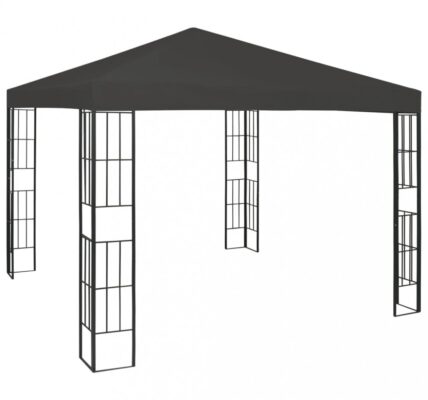 Záhradný altán 3 x 3 m Dekorhome Antracit,Záhradný altán 3 x 3 m Dekorhome Antracit