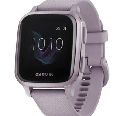 Smart hodinky Garmin Venu SQ, fialové