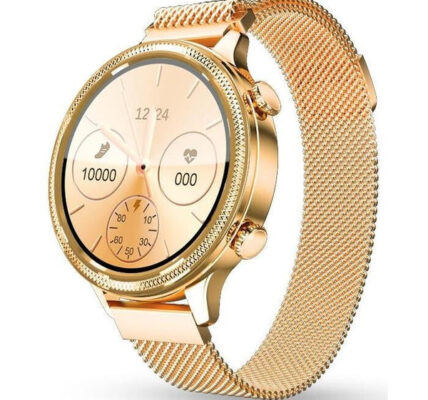 Dámske smart hodinky Aligator Watch Lady, 2 remienky, zlatá POUŽI