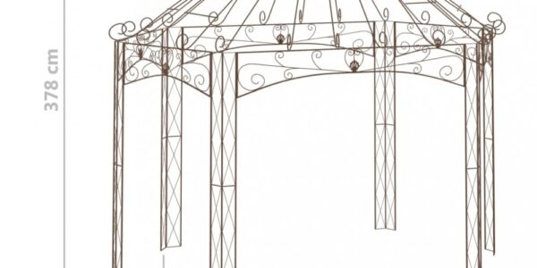 Záhradný altánok starožitný Dekorhome 4×2,58×3,78 cm,Záhradný altánok starožitný Dekorhome 4×2,58×3,78 cm