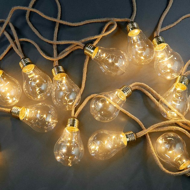 BULB LIGHTS Svetelná reťaz žiarovky 15 svetiel