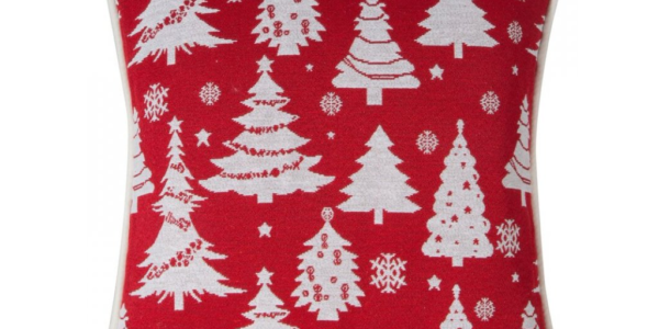ArtFir Vianočná obliečka na vankúš XMAS | stromčeky 45 x 45 cm