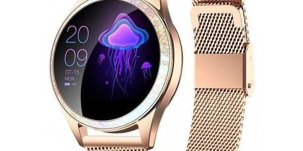 Dámske smart hodinky Armodd Candywatch Crystal, zlatá POUŽITÉ, NE