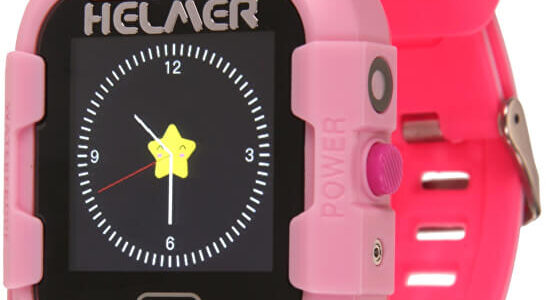 Helmer Smart dotykové hodinky s GPS lokátorom a fotoaparátom – LK 708 ružové
