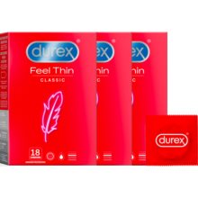 Durex Feel Thin Classic kondómy výhodné balenie 54 ks