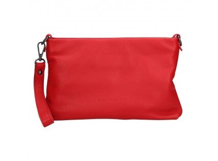 Dámska kožená listová kabelka Facebag Haidl – červená