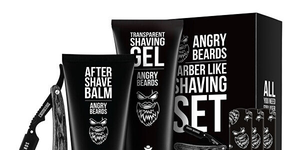 Angry Beards Set na holenie so shavettou Garrigue