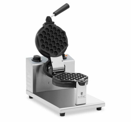 Occasion Gaufrier professionnel – Rond – 1 gaufre à bulles – 1200 W – Royal Catering