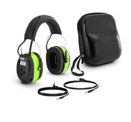 Gehörschutz mit Bluetooth – Mikrofon – LCD-Display – Akku – Grün