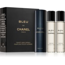 Chanel Bleu de Chanel parfém + náhradná náplň pre mužov 3×20 ml