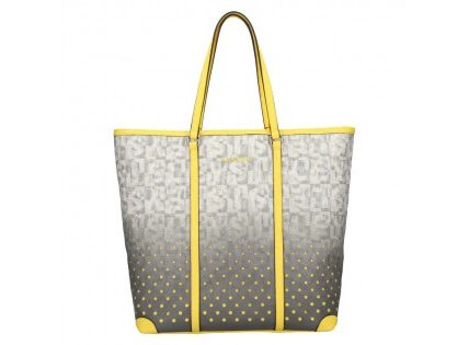 Dámska kabelka Sisley Brenda – šedo-žltá