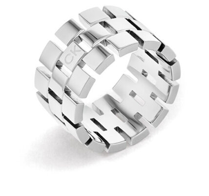 Calvin Klein Luxusný oceľový prsteň Geometric 35000324 52 mm