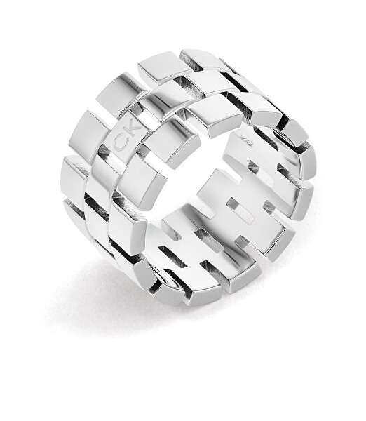 Calvin Klein Luxusný oceľový prsteň Geometric 35000324 56 mm