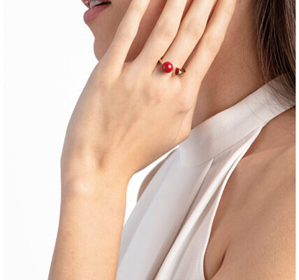 Calvin Klein Pozlátený oceľový prsteň Bubbly KJ9RJR1402 52 mm