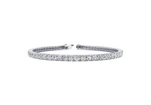 5 3/4 Carat Round E-F Colorless Diamond Tennis Bracelet in 14K White Gold (6.9 g), 7 Inch by SuperJeweler